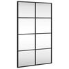 vidaXL Sein&auml;peili musta 50x80 cm suorakulmio rauta