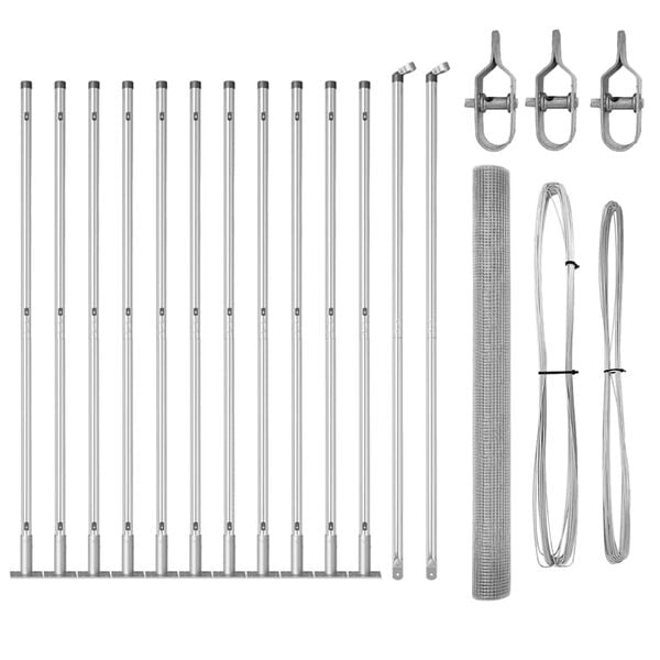vidaXL Aitalatu Hopea 25 x 1,4 m (19 x 19 mm verkko) Ter&auml;s