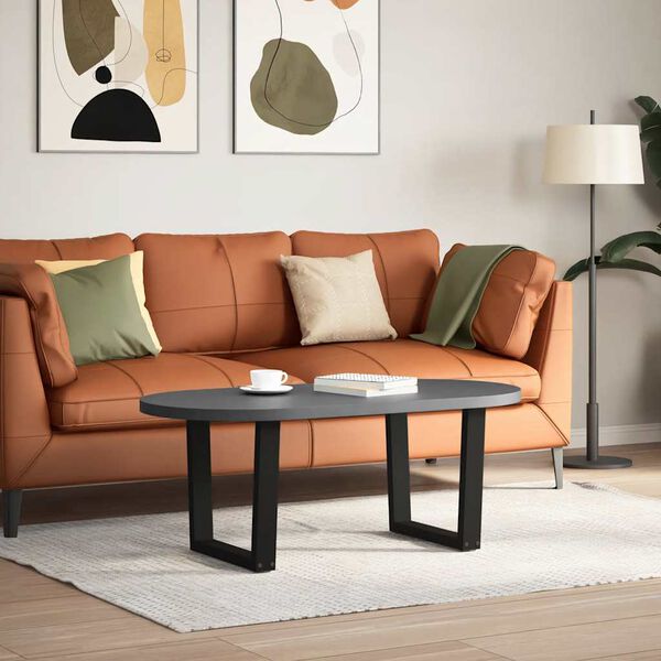 vidaXL Sohvap&ouml;yd&auml;n jalat V-muotoiset 2 kpl musta 50x(42-43,3) cm ter&auml;s