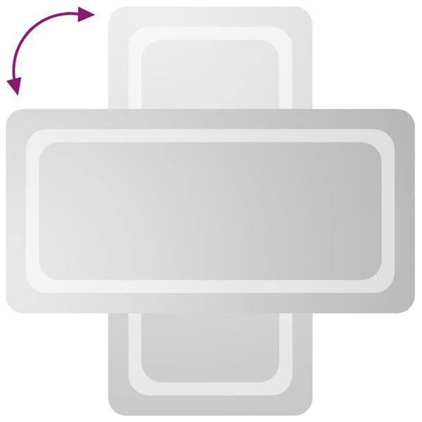 vidaXL Kylpyhuoneen LED-peili 40x80 cm