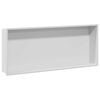vidaXL Suihkukuoppa Valkoinen 75 x 30 x 9,5 cm Ruostumaton ter&auml;s