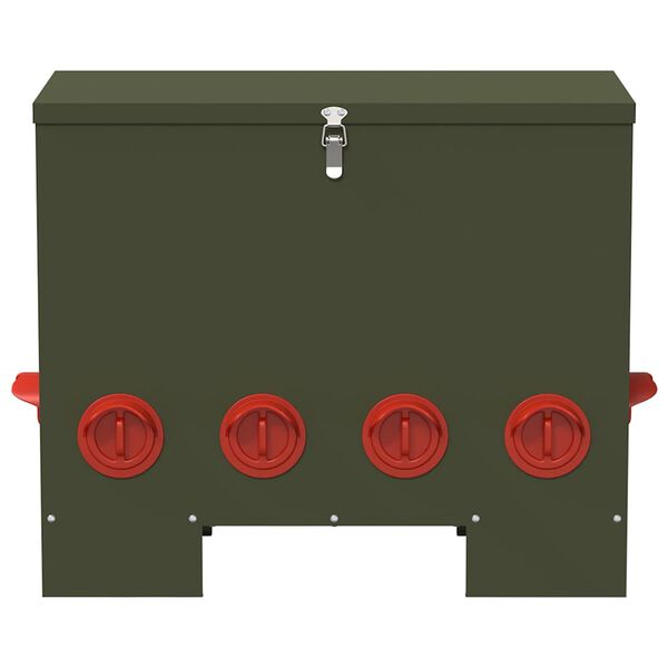 vidaXL Kanan ruokinta-allas Oliivivihre&auml; 60,5 x 29 x 51 cm