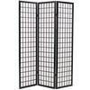 vidaXL Tilanjakaja 3 paneelia japanilaistyylinen 120x170cm musta