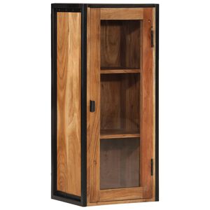 vidaXL Kylpyhuoneen sein&auml;kaappi 40x30x90 cm t&auml;ysi akasiapuu ja rauta