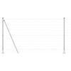 vidaXL Aita ja Tuki Hopea 1,2 x 10 m Teräs