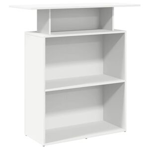 vidaXL Vastaanottop&ouml;yt&auml; Valkoinen 100x40x104 cm Puu