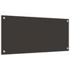 vidaXL Keitti&ouml;n suojapaneeli 2 pcs Tumma harmaa 90 x 40 cm