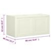 vidaXL Tyynylaatikko vaniljaj&auml;&auml;tel&ouml; 86x40x42 cm 85 l