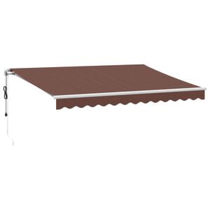 vidaXL Automaattimarkiisi ruskea 350x250 cm