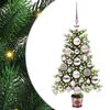 vidaXL Joulukuusi 150 LED-valoilla jalustalla Vihre&auml; 65 cm PE