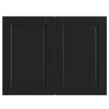 vidaXL Keitti&ouml;n sein&auml;kaappi Porto musta tekninen puu