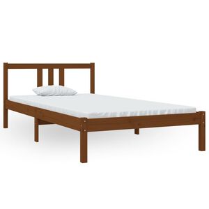 vidaXL S&auml;ngynrunko hunajanruskea t&auml;ysi puu 100x200 cm