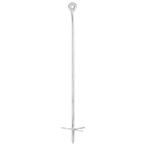 vidaXL Maa-ankkurit 10 kpl 10x60cm galvanoitu metalli