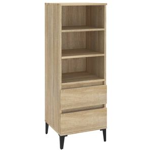 vidaXL Kaappi Sonoma-tammi 40x36x110 cm tekninen puu