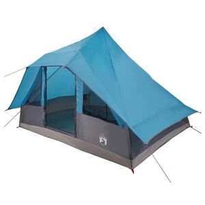vidaXL Tipi-teltta 10 hengelle Sininen taffeta