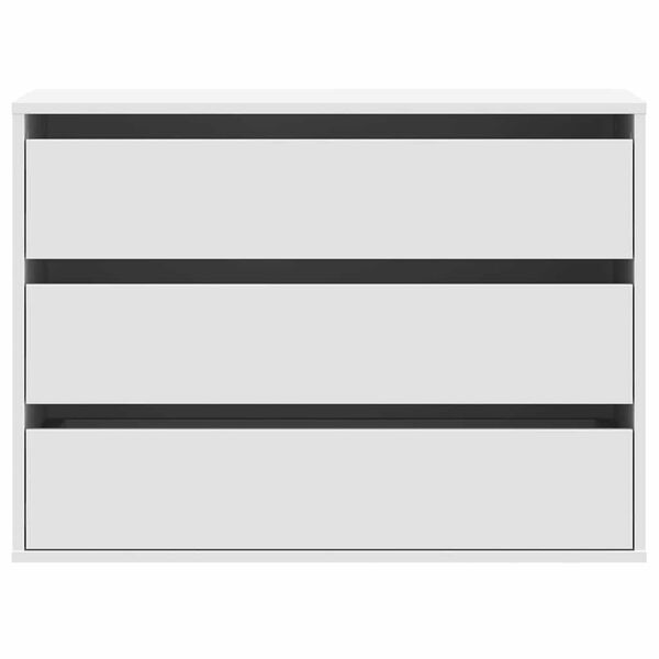 vidaXL Kulmalipasto valkoinen 80x41x58 cm tekninen puu