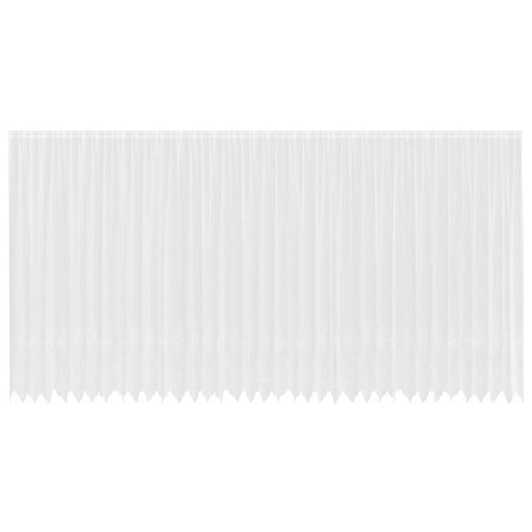 vidaXL Verkkoverho verhoilla Valkoinen 300 x 900 cm Polyesteri