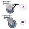 vidaXL Kaksirenkaiset rullapy&ouml;r&auml;t 12 kpl 50 mm