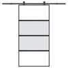 vidaXL liukuovi laitteistosarjalla 102,5x205 cm karkaistu lasi