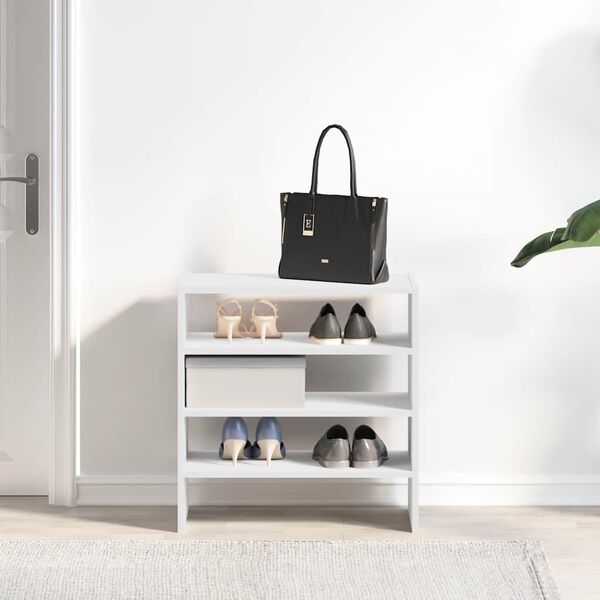 vidaXL kenkätelineet 2 kpl Pinottava valkoinen 60x30x30,5 cm