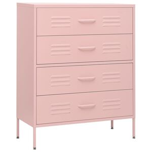 vidaXL Lipasto pinkki 80x35x101,5 cm ter&auml;s