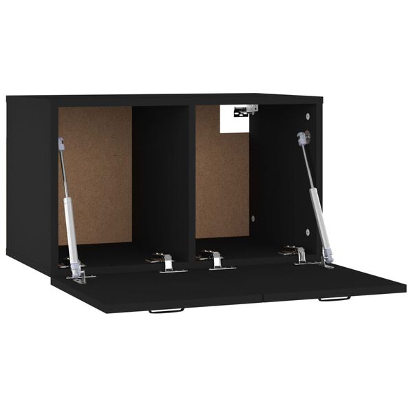 vidaXL Sein&auml;kaappi musta 60x36,5x35 cm tekninen puu