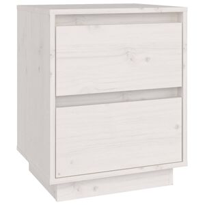 vidaXL Y&ouml;p&ouml;yt&auml; valkoinen 40x35x50 cm t&auml;ysi m&auml;nty