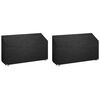 vidaXL Puutarhapenkkisuojat 2 kpl 12 purjerengasta 210x70x70/88 cm PE