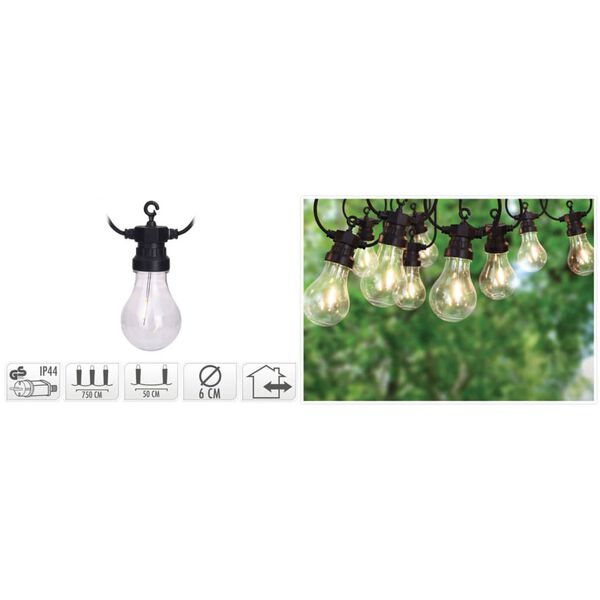 ProGarden Puutarhan LED-valaisin 20 lamppua 24 V