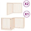 vidaXL Koiraportti kokoontaittuva 8 paneelia 640 cm poppelipuu