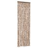 vidaXL Hyönteisverho beige ja tummanruskea 56x185 cm chenille