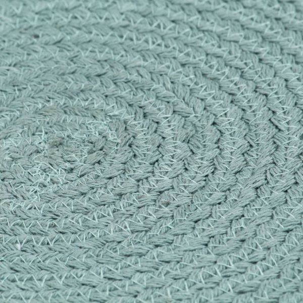 vidaXL Tabletit 4 kpl kuvioton vihre&auml; 38 cm py&ouml;re&auml; puuvilla