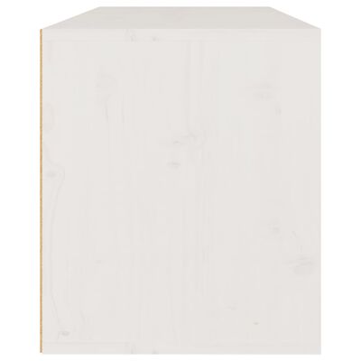 vidaXL Seinäkaappi valkoinen 80x30x35 cm täysi mänty