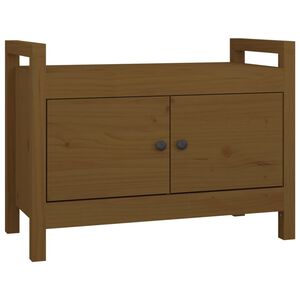 vidaXL Eteisen penkki hunajanruskea 80x40x60 cm t&auml;ysi m&auml;nty