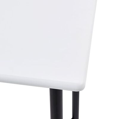 vidaXL Baaripöytä valkoinen 60x60x111 cm MDF