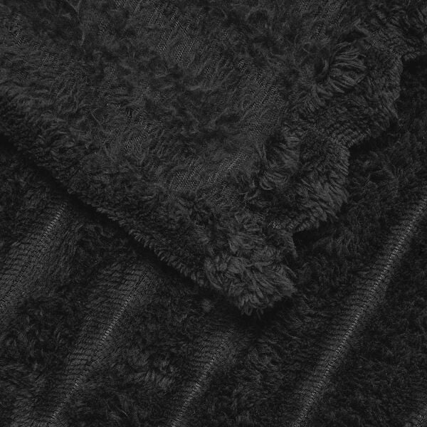 vidaXL Heittoviltti Musta 200 x 150 cm Fleese