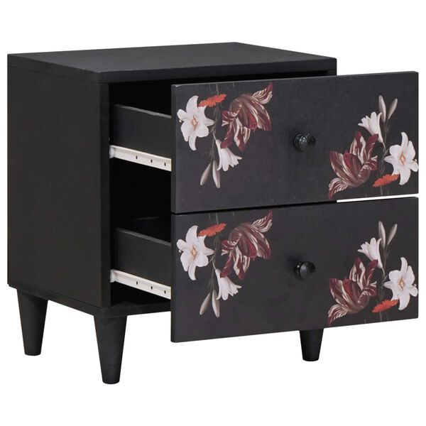 vidaXL Y&ouml;p&ouml;yt&auml; 2 pcs Ruskea 40 x 33,5 x 46 cm Kiinte&auml; mango puu