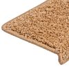 vidaXL Porrasmatot 15 kpl 65x21x4 cm Beige Suorakulmainen Reuna