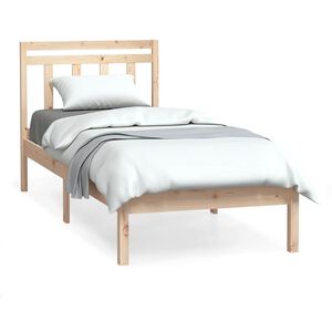 vidaXL S&auml;ngynrunko 75x190 cm Small Single t&auml;ysi puu