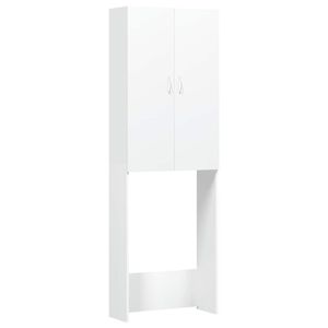 vidaXL Pesukonekaappi valkoinen 64x25,5x190 cm