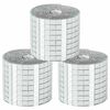 vidaXL Peilimosaikkilaatta Geometrinen 3 kpl Hopea 100 x 4 cm Lasi
