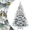 vidaXL Tekojoulukuusi 300 LED-valoilla Valkoinen 210 cm PE ja PVC