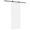 vidaXL Liukuovi ORKDAL 93 x 232 cm Tekninen puu Valkoinen ja musta