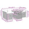 vidaXL 7-osainen Puutarhasohvasarja tyynyill&auml; beige polyrottinki