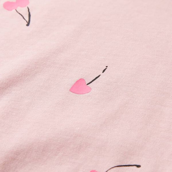 Lasten T-paita vaalea pinkki 140