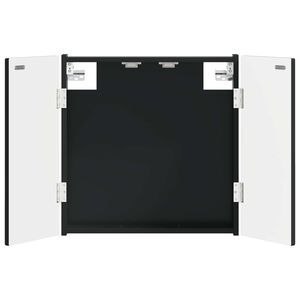 vidaXL Dartboard-kaappi ALKMAAR Musta 52,5 x 10,5 x 53,5 cm