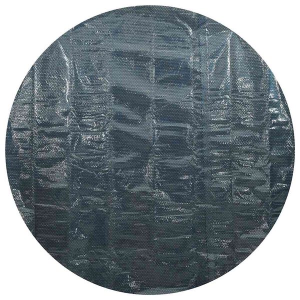 vidaXL Kelluva uima-altaan PE-aurinkoenergiakalvo 381 cm sinimusta