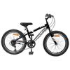 vidaXL Maastopy&ouml;r&auml; 20 Tuumaa 6-Speed 5-8 vuotta Musta