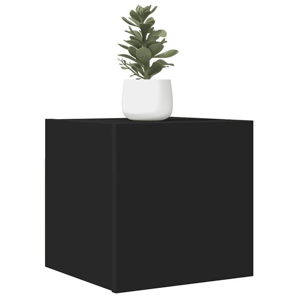 vidaXL Sein&auml;kiinnitett&auml;v&auml; TV-taso 4 kpl musta 30,5x30x30 cm