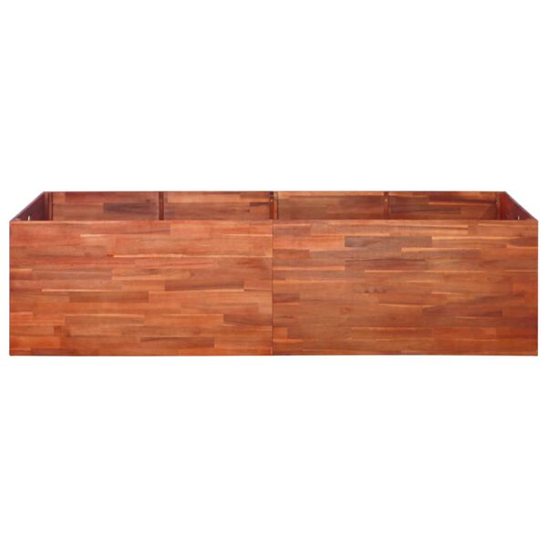 vidaXL Puutarhan korotettu kukkalaatikko akaasiapuu 200x50x50 cm